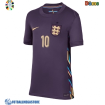 Fotballdrakt Dame England Jude Bellingham #10 Bortedrakt EM 2024 Kortermet